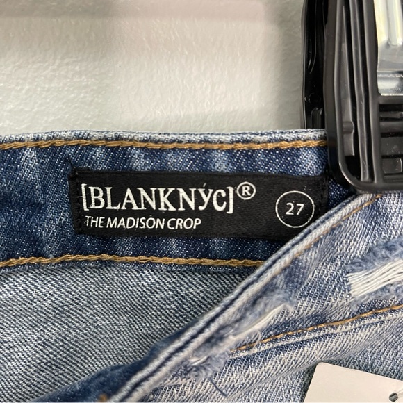 NWT Blank NYC The Madison Crop Jeans Size 27 High Rise Crop - Picture 3 of 5